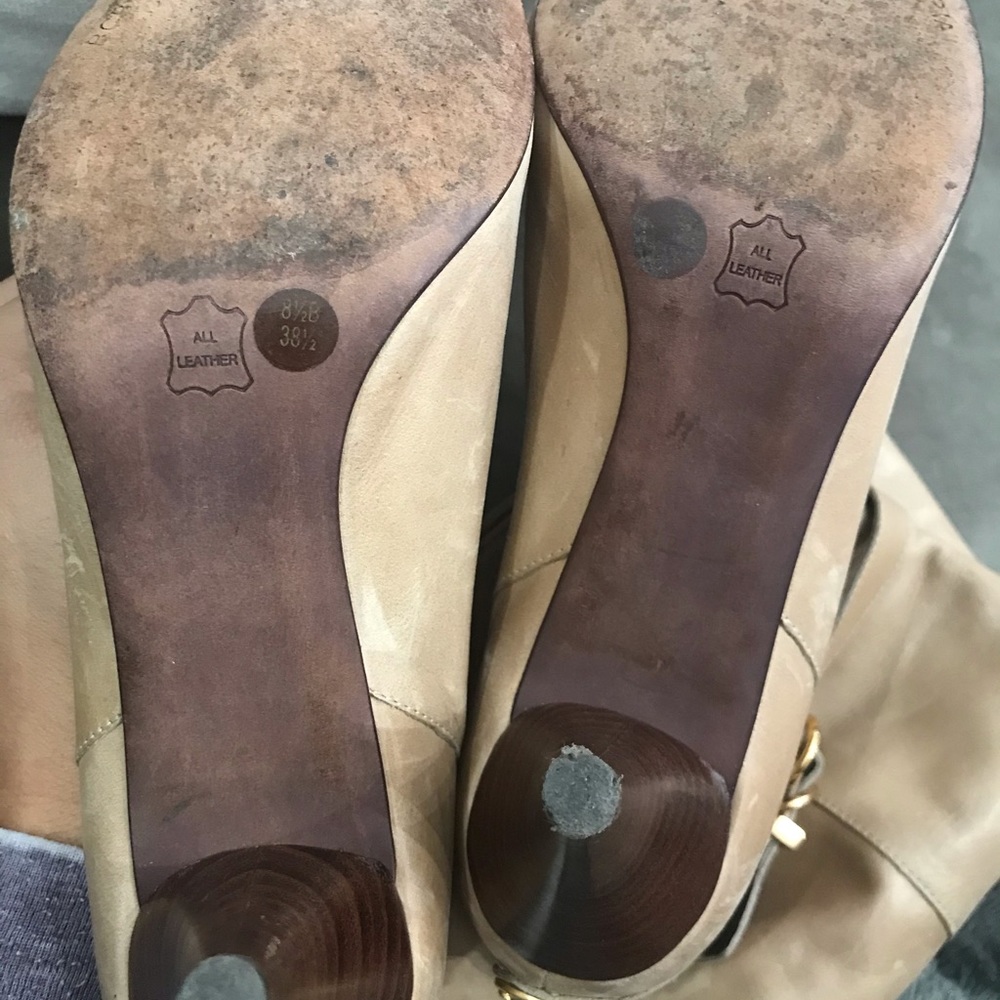 BCBG Beige knee boots - Picture 6 of 8